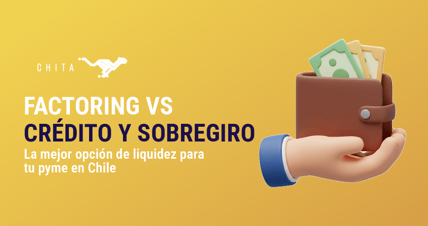 Mano sosteniendo billetera con dinero, ilustrando liquidez para pymes en Chile