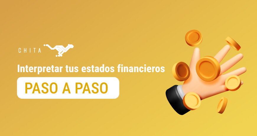 Mano sosteniendo monedas doradas sobre fondo amarillo representando finanzas empresariales