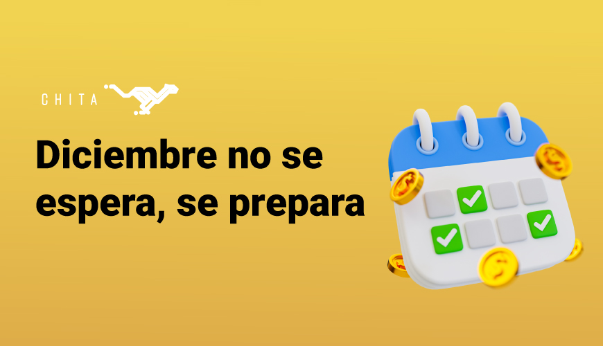 Imagen sobre preparación financiera de PYMEs para diciembre con Chita